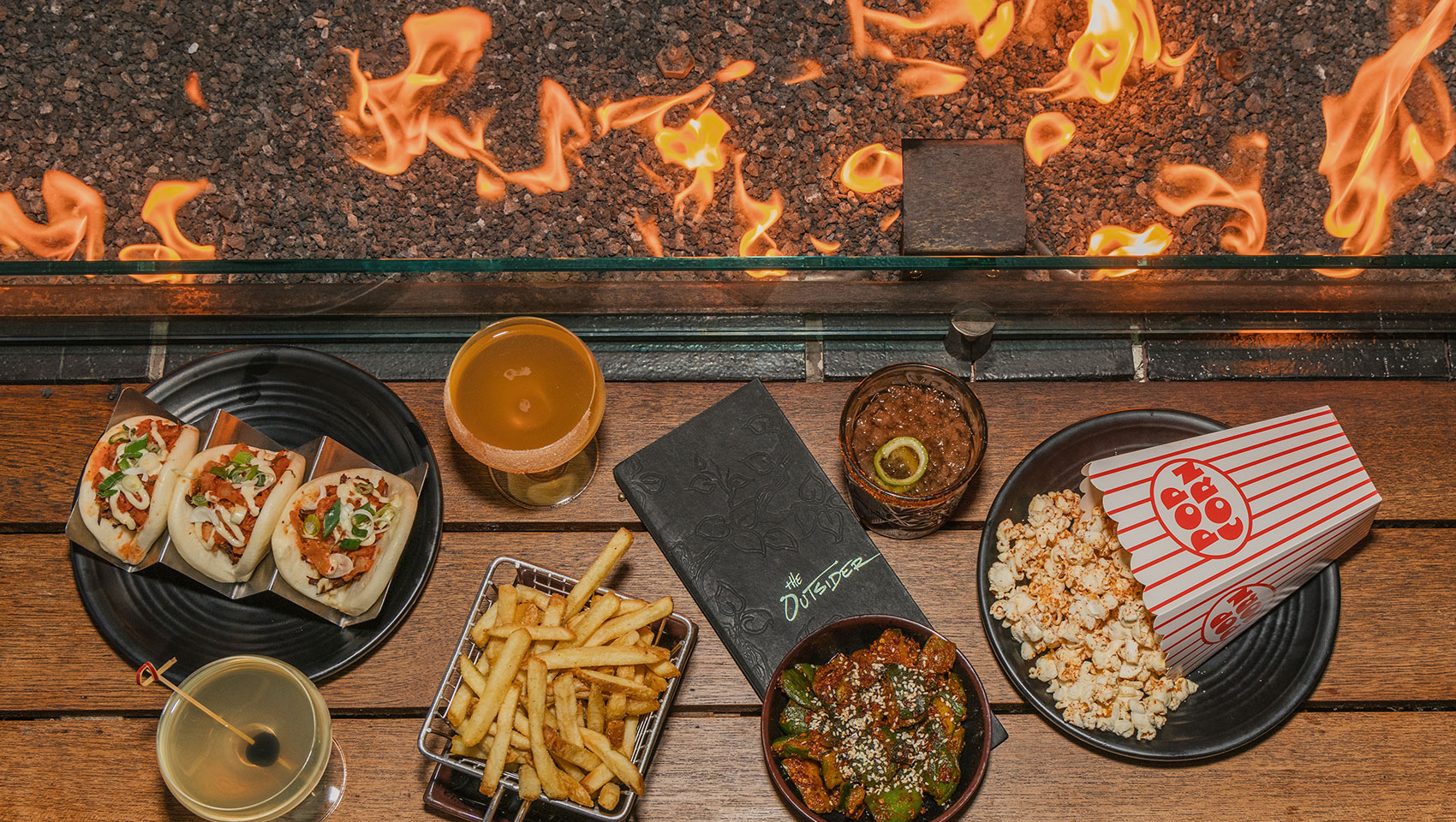 appetizers by the fire