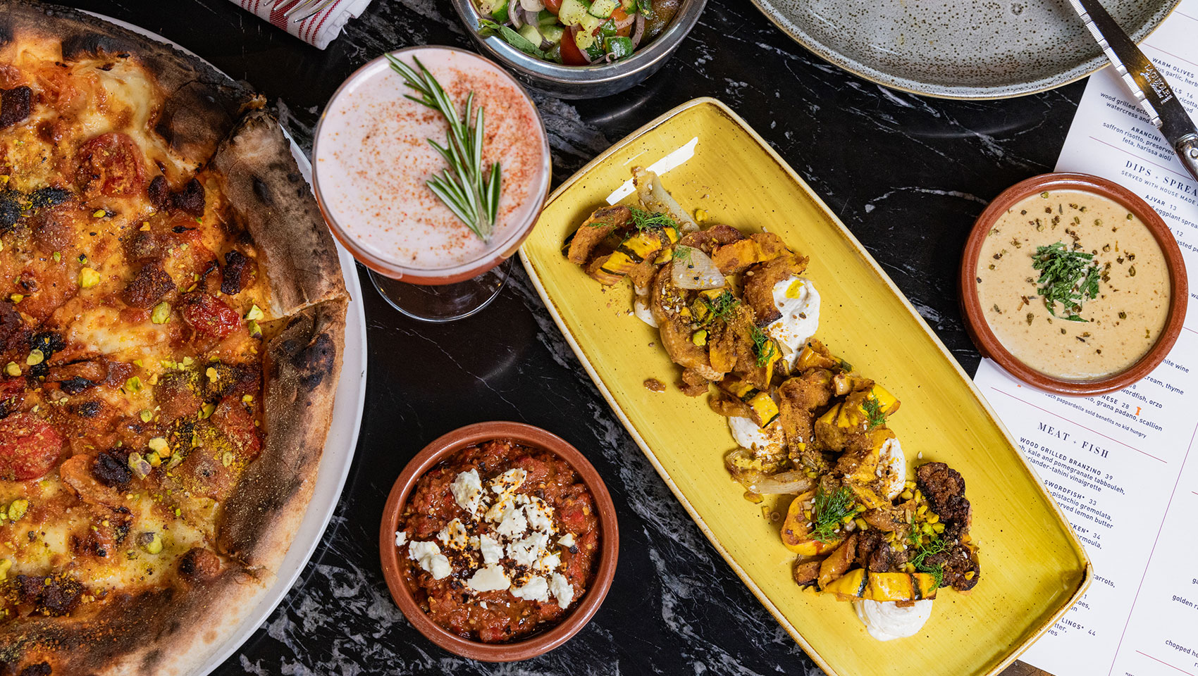 selection of tre rivali dishes