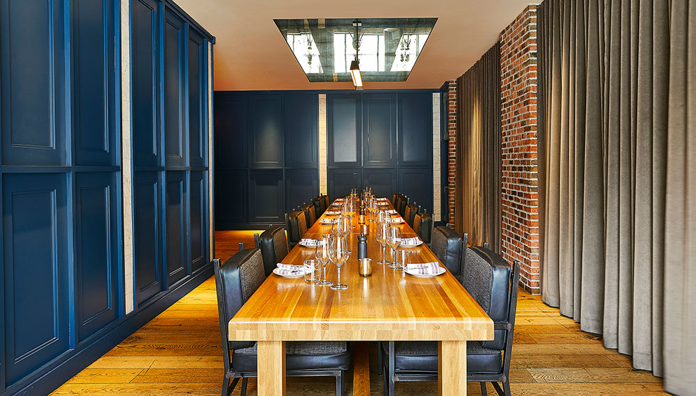 The private dining room at Tre Rivali