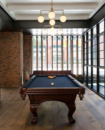 Kimpton Journeyman Hotel pool table